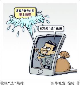 （图表·漫画）新华调查｜收钱“造”热搜