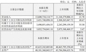 营收、净利双增！恒瑞医药上半年盈利34亿元-图1